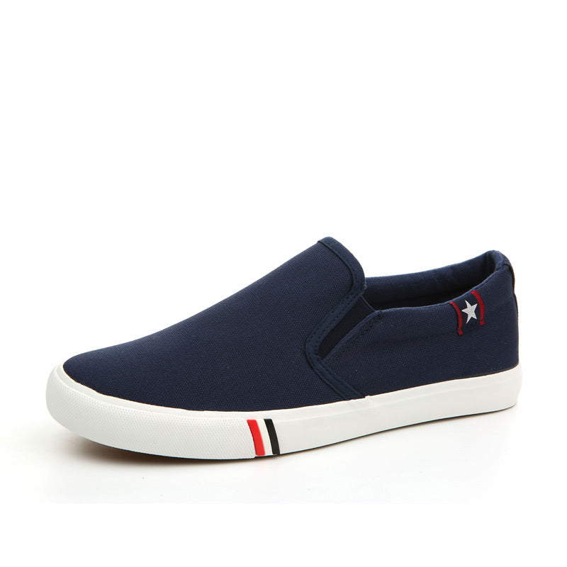 Men's Canvas Shoes Casual Walking Sneakers Rubber Sole