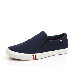 Men's Canvas Shoes Casual Walking Sneakers Rubber Sole