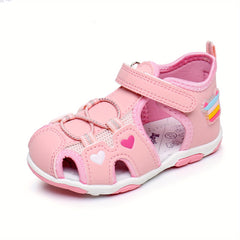 Kids Sandals Hook & Loop Fastener Non Slip Beach Shoes Boys & Girls