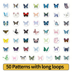 200pcs Butterfly and Rainbow Stickers