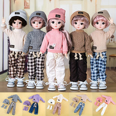 5pcs Doll Sweater Clothing Set for 12 Inch Dolls