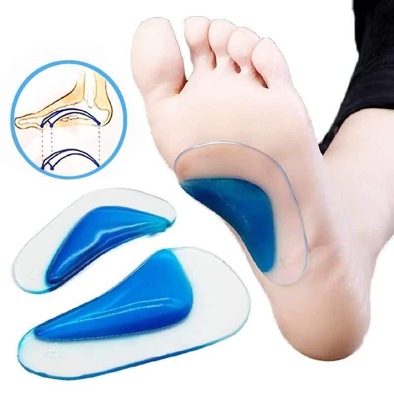 2PCS Orthotic Arch Support Insole Flat Foot Corrector Shoe Insert Silicone Pads