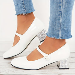 Women's Pearl Mary Jane Slip-on Shoes