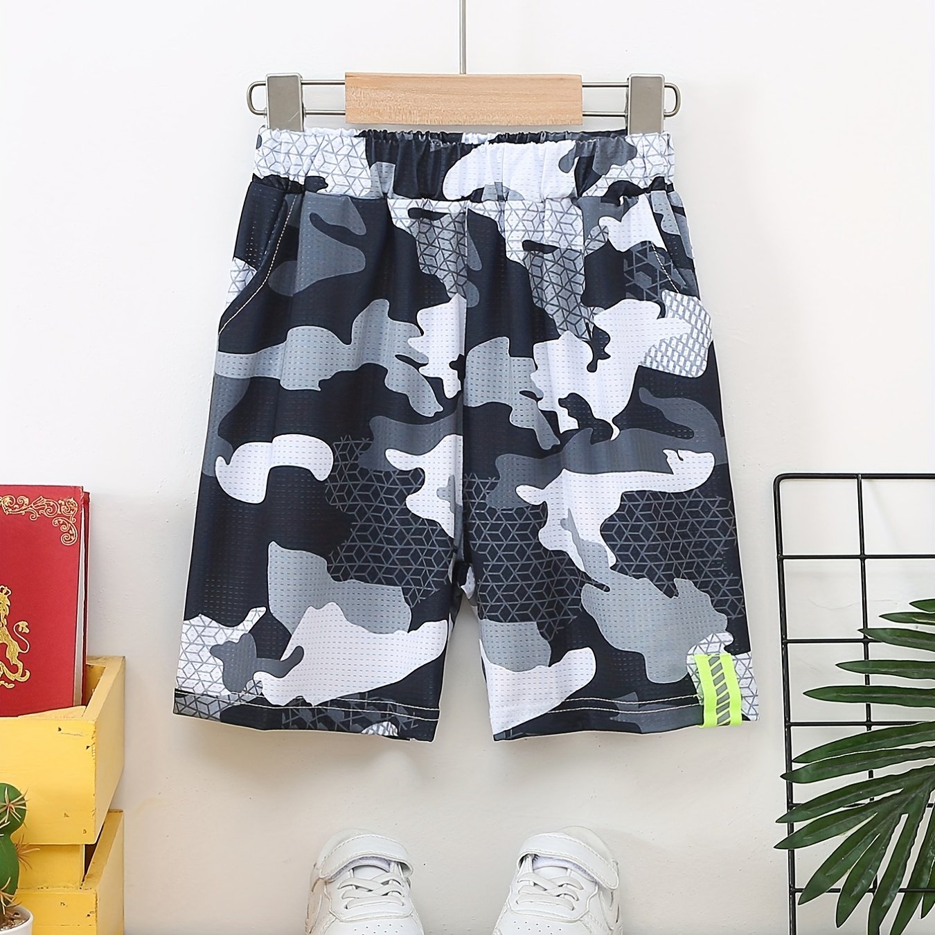 Boys Camo Shorts Comfortable Breathable for Summer
