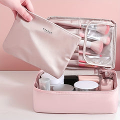 Large Capacity Waterproof Cosmetic Storage Bag Portable Makeup Pouch