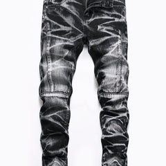 Boys Distressed Skinny Jeans Slim Fit Washed Denim Pants
