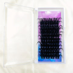 25mm Lashes Clusters DIY Eyelash Extensions D Curl Volume Individual Lashes