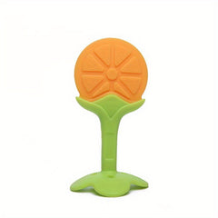 Soft Fruit Teether Silicone Soothing Teething Toy