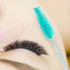 50pcs Crystal Eyelash Brush Mascara Wand for Extensions and Grooming