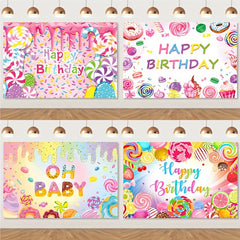 Sweet Donut Backdrop Banner for Candy Bar & Party Decor