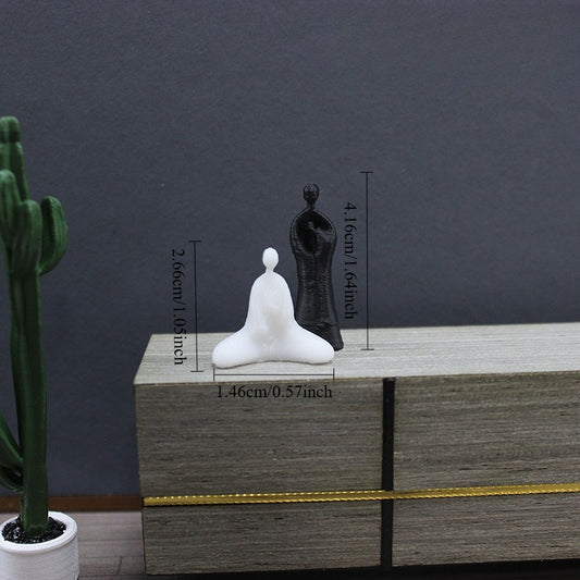 Mini Dollhouse Art Ornament for Small World Scene Model Props