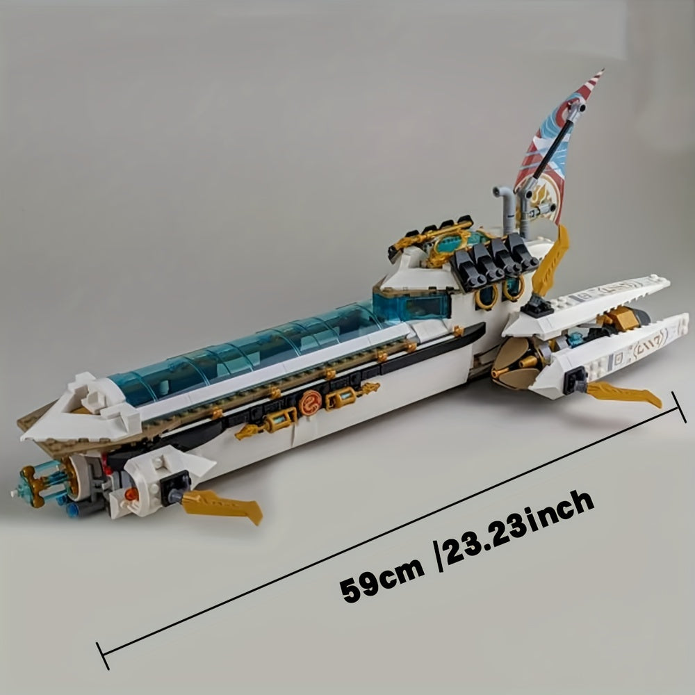 Underwater Adventure Building Block Toy with Mini Submarines & 10 Dolls