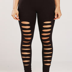 Ripped High Rise Fitness Leggings