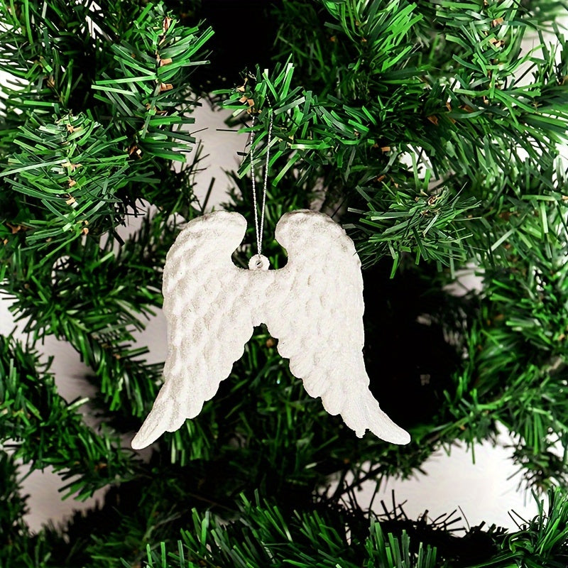 Angel Wing Resin Christmas Tree Ornament For Family Party Decor