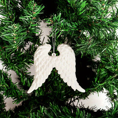 Angel Wing Resin Christmas Tree Ornament For Family Party Decor
