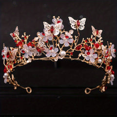 Bridal Pearl Rhinestone Crown Tiara Wedding Gift Hair Accessories