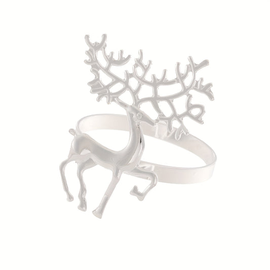 Golden Deer Napkin Ring Cast Iron Polished Metal Rings