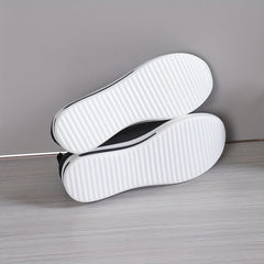 Women's Knit Wedge Shoes Breathable Slip On Casual Walking Shoes