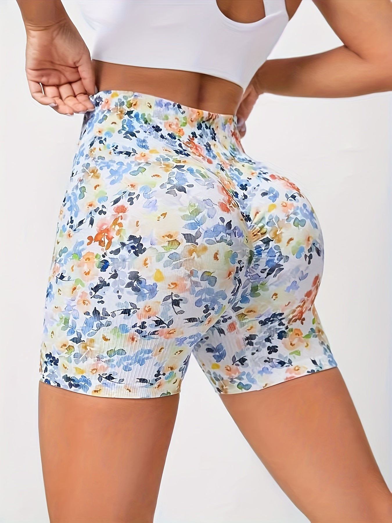 Quick Dry Butt Lifting Yoga Shorts High Stretch Fitness Sports Women's Activewea