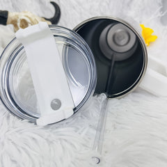 1200ml Grey Fur Printed Insulation Cup with Handle