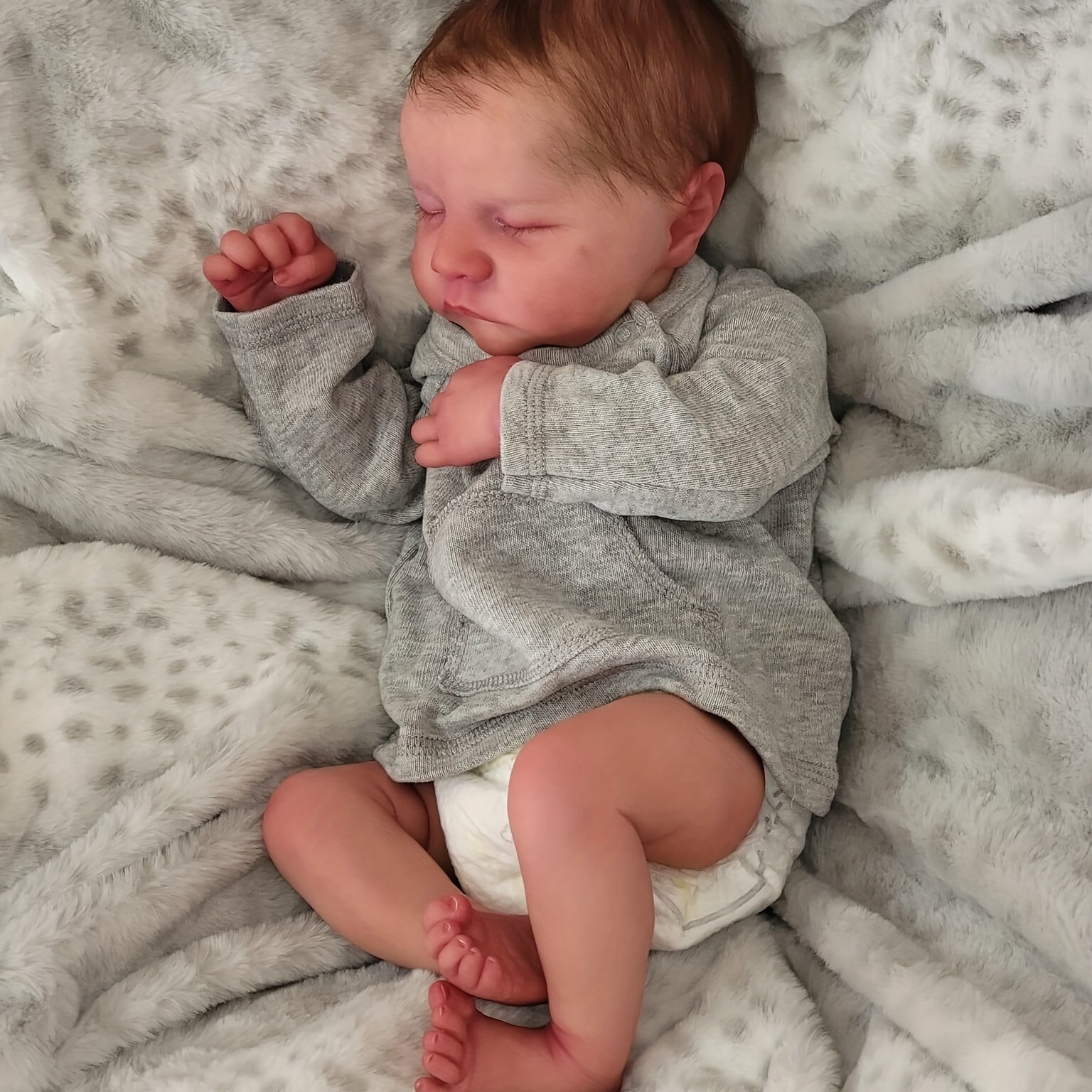 Realistic Newborn Baby Doll Soft Cloth Body Vinyl Doll Boy Doll High Gift