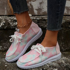 Women's Lightweight Mesh Sneakers Casual Lace Up Outdoor Shoes
