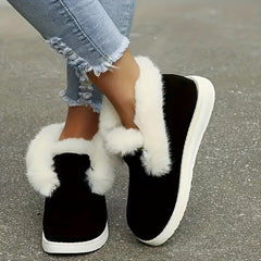 Women's Warm Non-slip Sneakers Low Top Sport Shoes