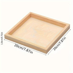 Small Wooden Tray For Handicraft Projects DIY Wooden Tray