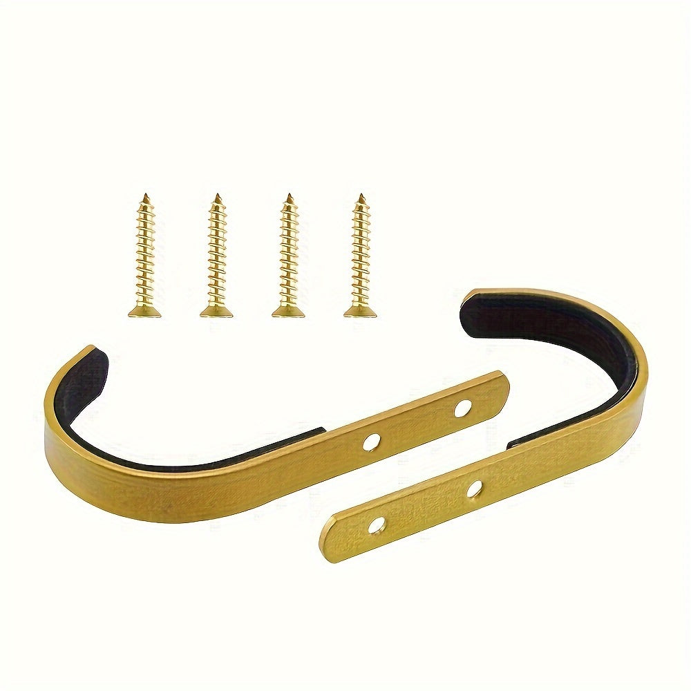2pcs Wall Mounted Rack Storage J hook Hanging Equipment