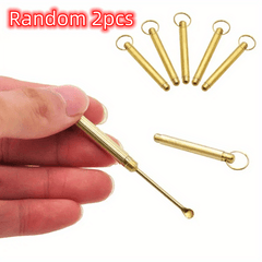 Portable Metal Ear Spoon Key Chain Pendant