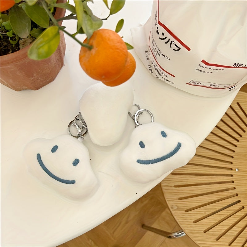 Cloud Plush Pendant Soft Sponge Cartoon Keychain Bag Ornament