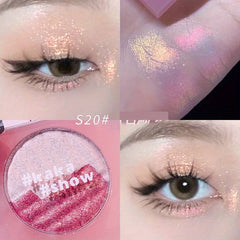 Shimmering Highlighting Eyeshadow Compact for Women