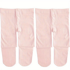 2 Pairs Ballet Tights Soft Knitted Dance Pants Ballerina Dancer Wear