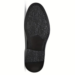 Men's Brogue Carved Derby Shoes Pointed Toe Oxfords