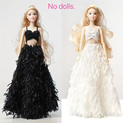 Handcrafted Wedding Dress for 11 8 inch Dolls Evening Wear and Proms