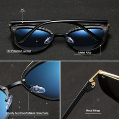 RoyalHot Polarized Oval Frame Sunglasses Driving Sun Glasses Shades