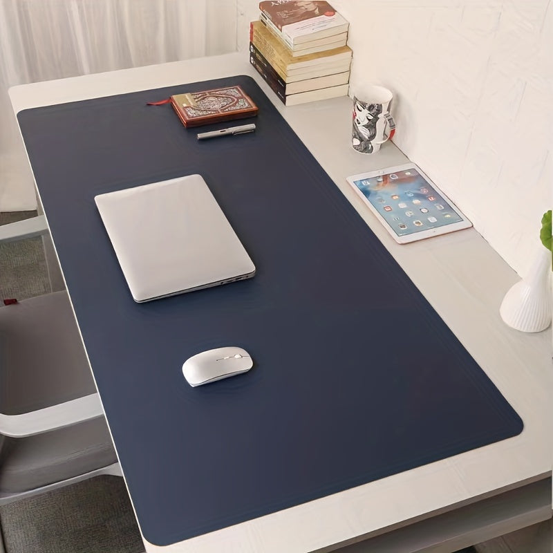 Large Double-sided PU Leather Office Desk Mouse Pad
