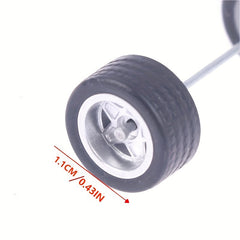 1/64 Toy Car Model Modified Wheels Rubber Tires