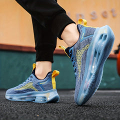 Men's Knit Sneakers For Running Jogging Footwear