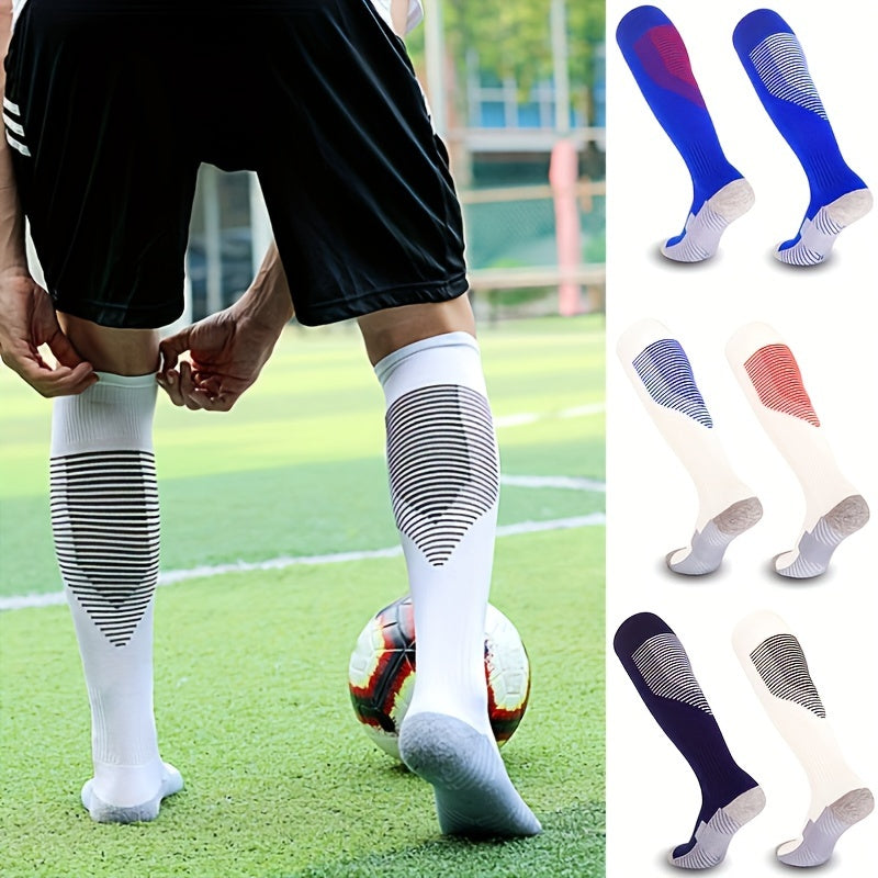 Men's Over The Knee High Sport Socks Sweat Absorbing Comfy Breathable