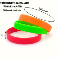 2pcs Silicone Bracelet for Outdoor Fitness and Sports