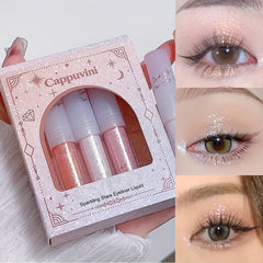 Liquid Eyeshadow Stick Glitter Pearly Finish Highlighter Golden Yellow