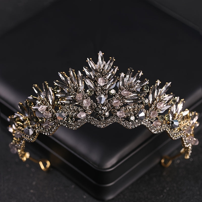 Vintage Crystal Bridal Tiara Wedding Women Hair Jewelry
