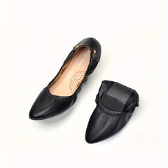 Women's Soft Sole Ballet Flats Foldable Pointed Toe Shoes