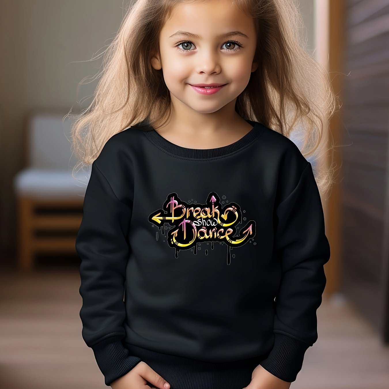 OERYUI Toddler Kids Cartoon Letter Print Long Sleeve Sweatshirt Top