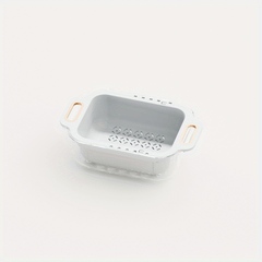 Retractable Drain Basket for Kitchen Sink Double Layer with Drain Rack
