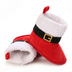 Christmas Baby Fleece Warm Snow Shoes Boots