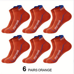 Men's Short Sports Socks Moisture Wicking Ankle Socks