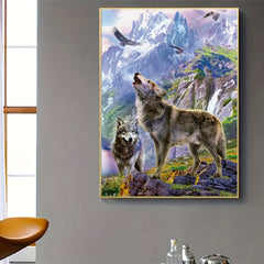 Wolf Pattern Canvas Painting Poster Prints Home Wall Decoration Art
