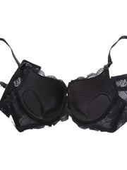 Sexy Lace Bow Push Up Bra Breathable Stretch Bra